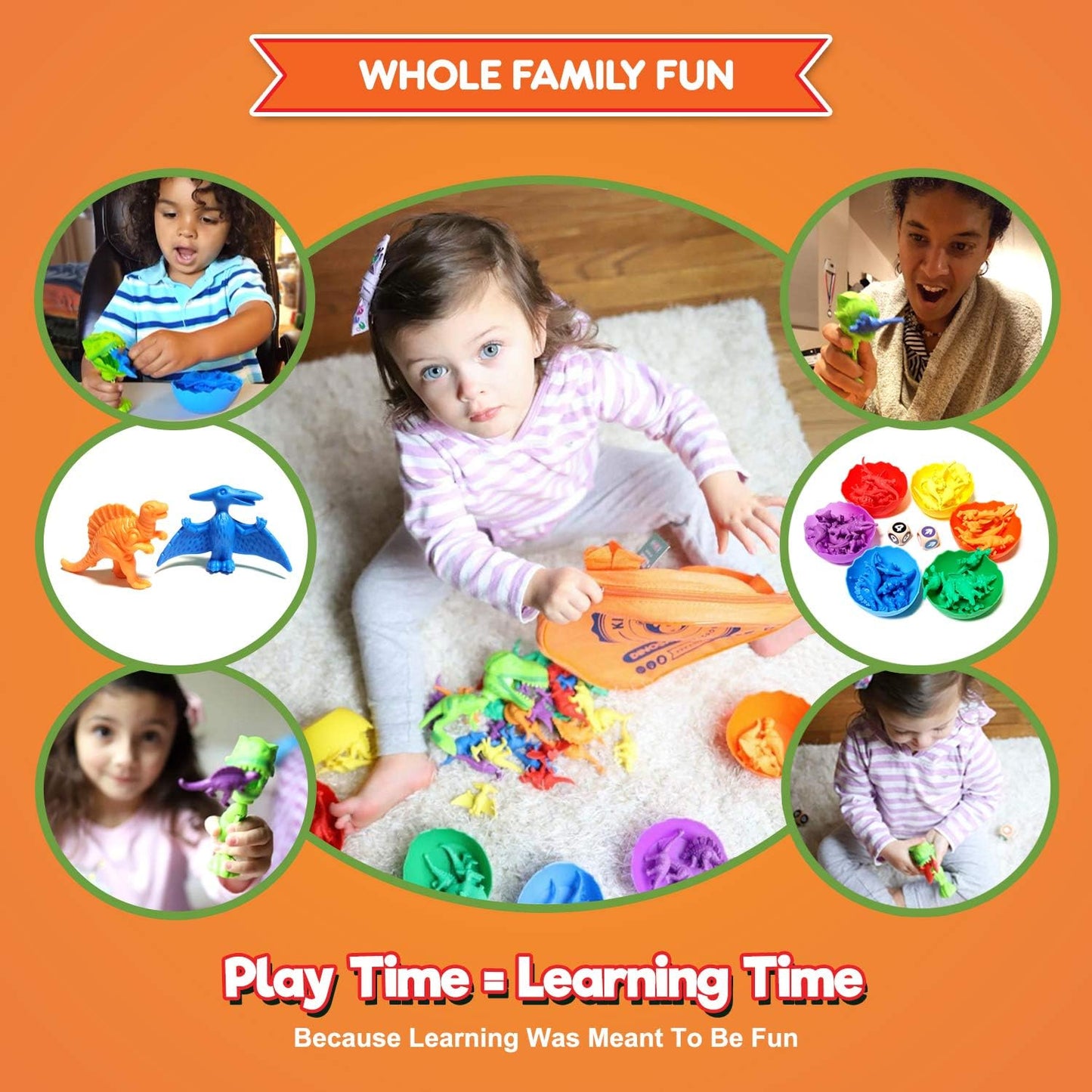 Jumbo Sorting & Counting Dinosaurs Matching Game - Educational Dinosaur Toys for 2 3 4 5 Year Olds with 54 Math Manipulatives, Dino Grabber, Toddler Games Dice, Toy Storage & Kids Activities Ebook