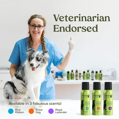 PAWFUME Premium Grooming Spray Dog Spray Deodorizer Perfume for Dogs - Dog Cologne Spray Long Lasting Dog Sprays - Dog Perfume Spray Long Lasting after Bath- Dog Deodorizing Spray (Lavender)